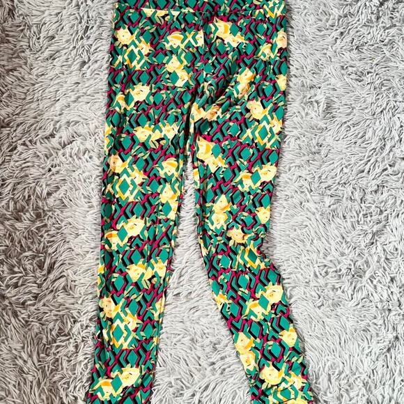 LuLaRoe Pants - Geometric Floral Wild Unique Eclectic vibrant printed buttery Lularoe legging
